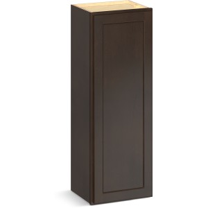 RELIABILT Parkstone II Wall Cabinet, Espresso Stained, 15" W, 1 Door, Fully Assembled - 641386 | Lowe's Pro Supply